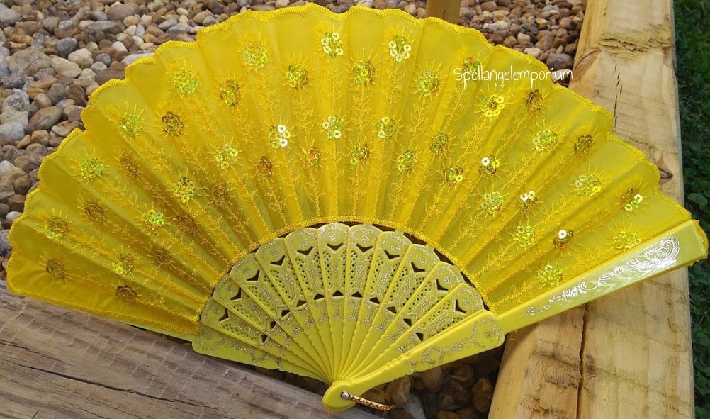 Oshun Fan Blessed ~Abanico de Oshun ~Bendecido Ochun ~ Osun ~Santeria…