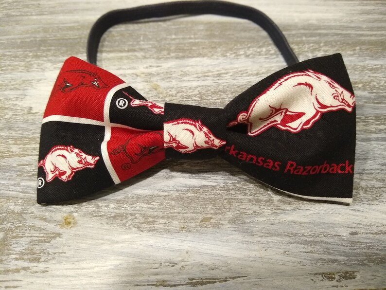 Arkansas Razorbacks Ribbon Dog Collar