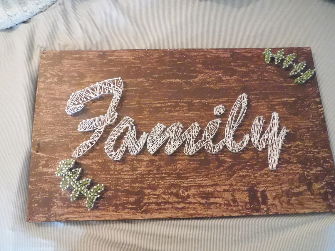 Family String Art Etsy