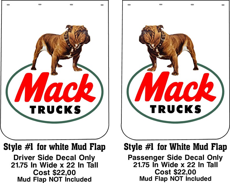 MACK Trucks Vintage 1970s Recreated Color Emblem Sticker Decal Etsy