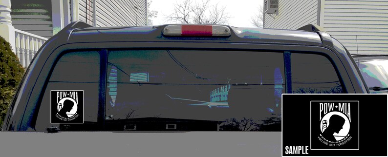 POW MIA Decal You Are Not Forgotten Window Bumper Sticker Car Decor