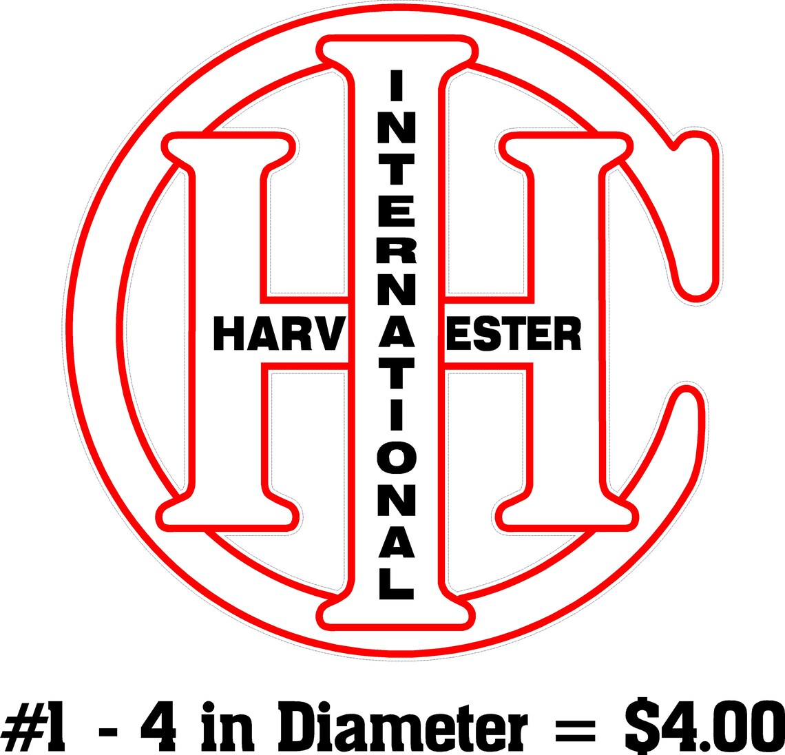 International Harvester Vintage 1920's Round Emblem Etsy