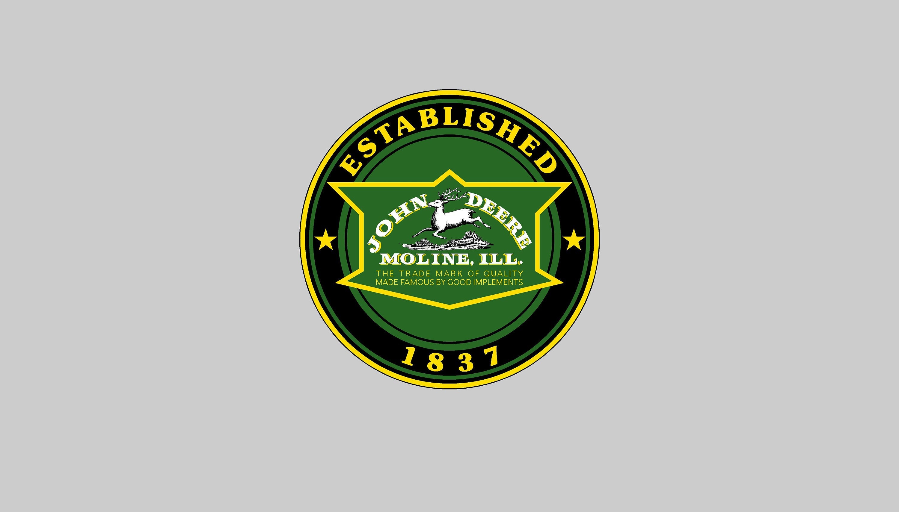 John Deere 1876 Vintage Recreated Color Logo Established 1837 Etsy