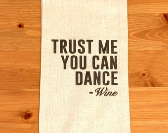 Wine Bag - Dance, 14"X6", Birthday Gift, Hostess Gift, Wine Lovers Gift, Thank You Gift, Unique Gift, Wine Bag, Wine Bottle Bag, Funny Gift