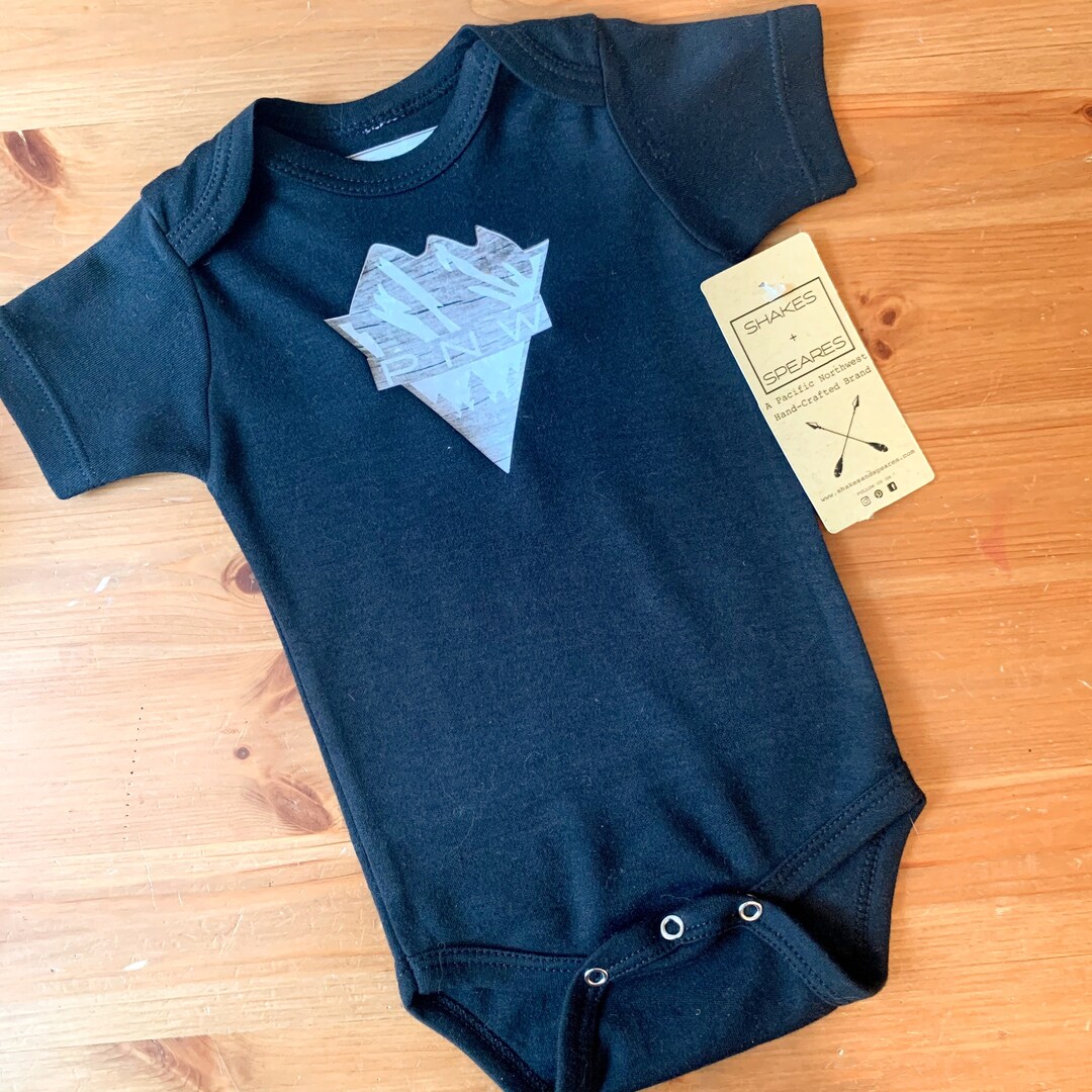 Baby Bodysuit PNW, Baby Clothes, Outdoors, Baby Shower Gift, Baby Gift