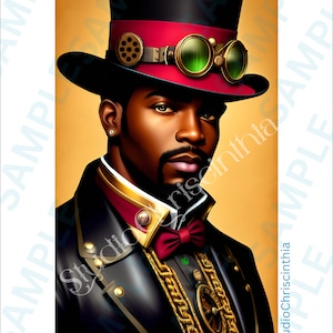Afrofuturism, Afrofuturistic, Christmas 2024, Christmas Gift Ideas, Afrofuturistic Art, Steampunk Fashion, African American Man, Black Man