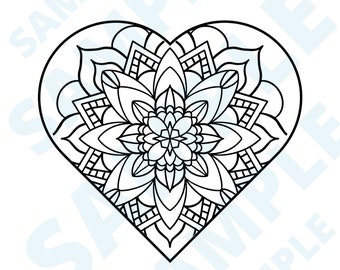 Heart Coloring Page, Easter Heart, Easter2024, Easter Gift, Easter Gift Idea, Heart Love, Heart Coloring, Self-Care Coloring, Color Therapy