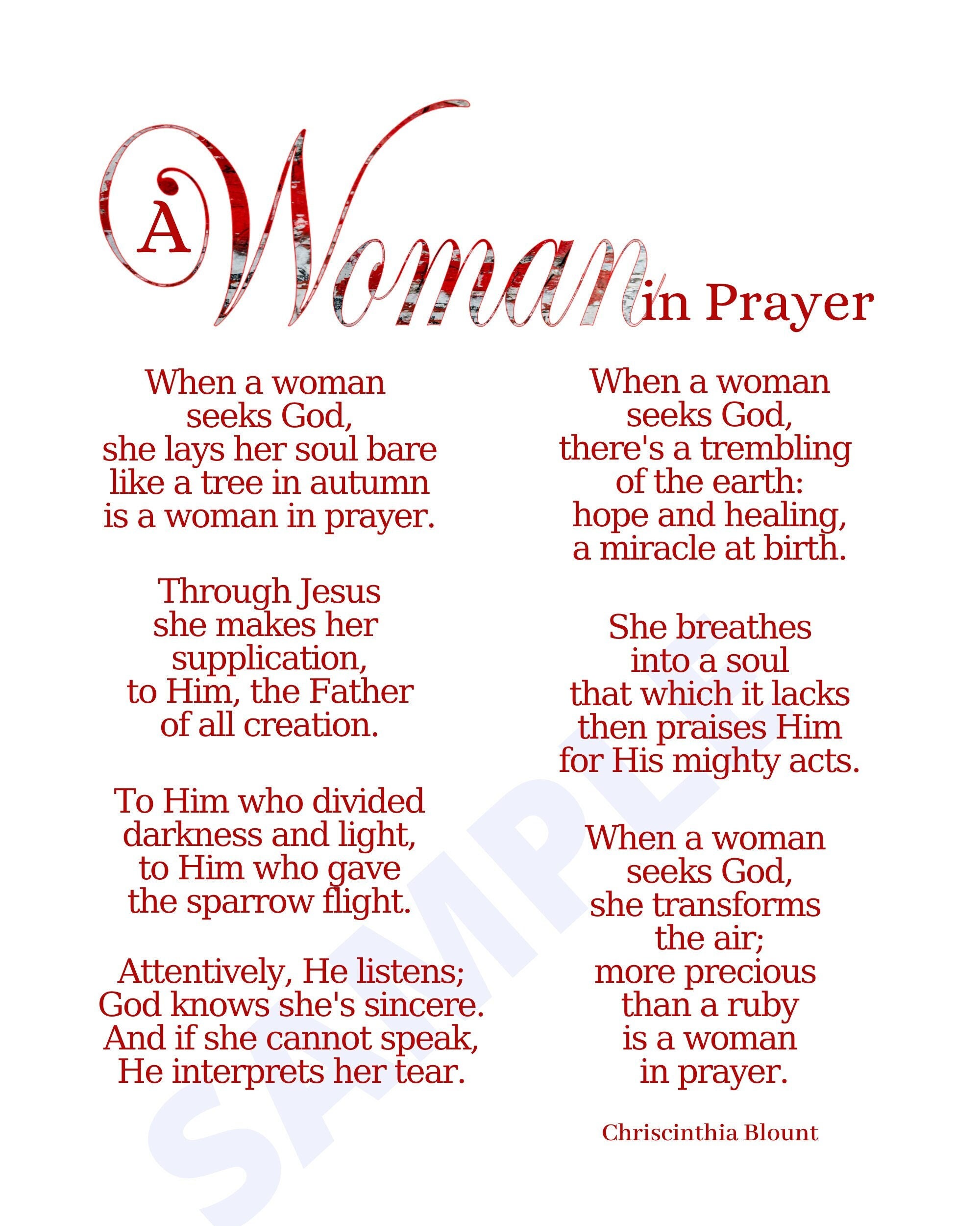 Spiritual Poems For Women