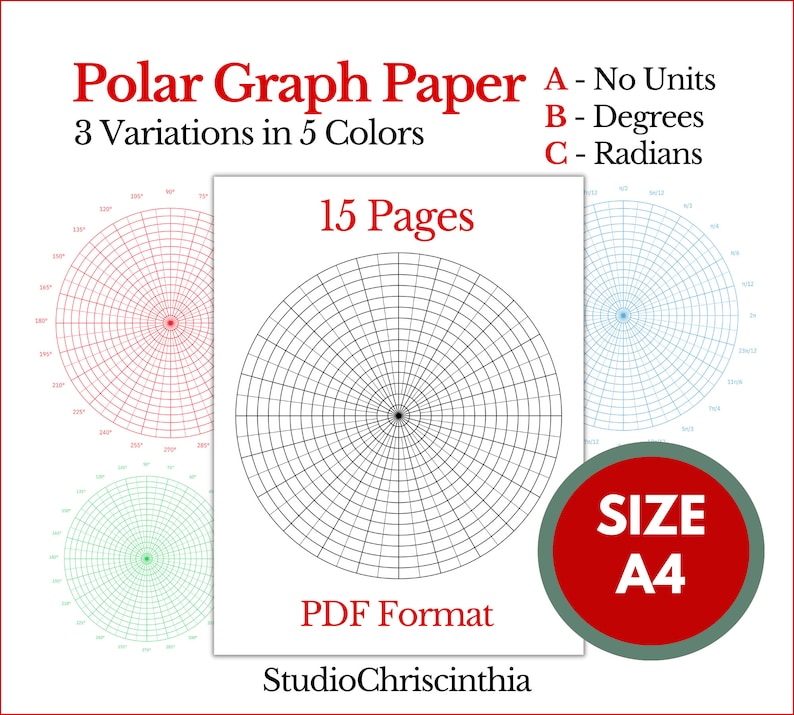 Circular Graph Paper, STEM Education, STEAM Education, Back to School ...