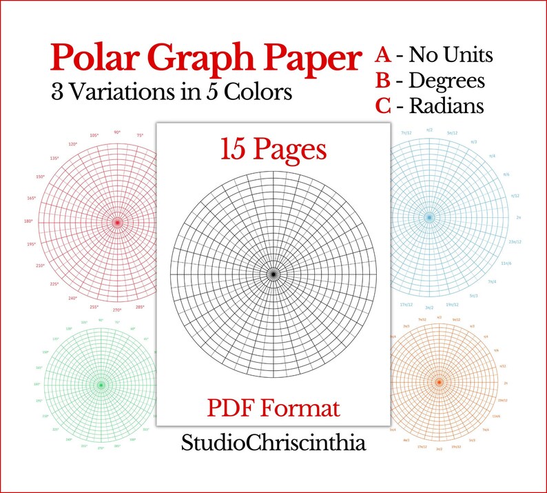Circular Graph Paper, STEM Education, STEAM Education, Back to School ...