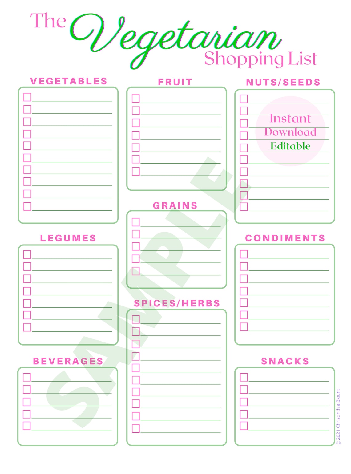 PRINTABLE And EDITABLE Vegetarian Grocery List Vegetarian Etsy printable-and-editable-vegetarian-grocery-list-vegetarian-etsy