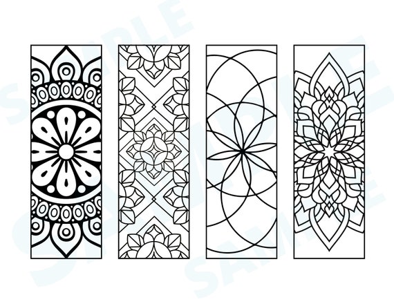 Free Printable Coloring Page Bookmarks