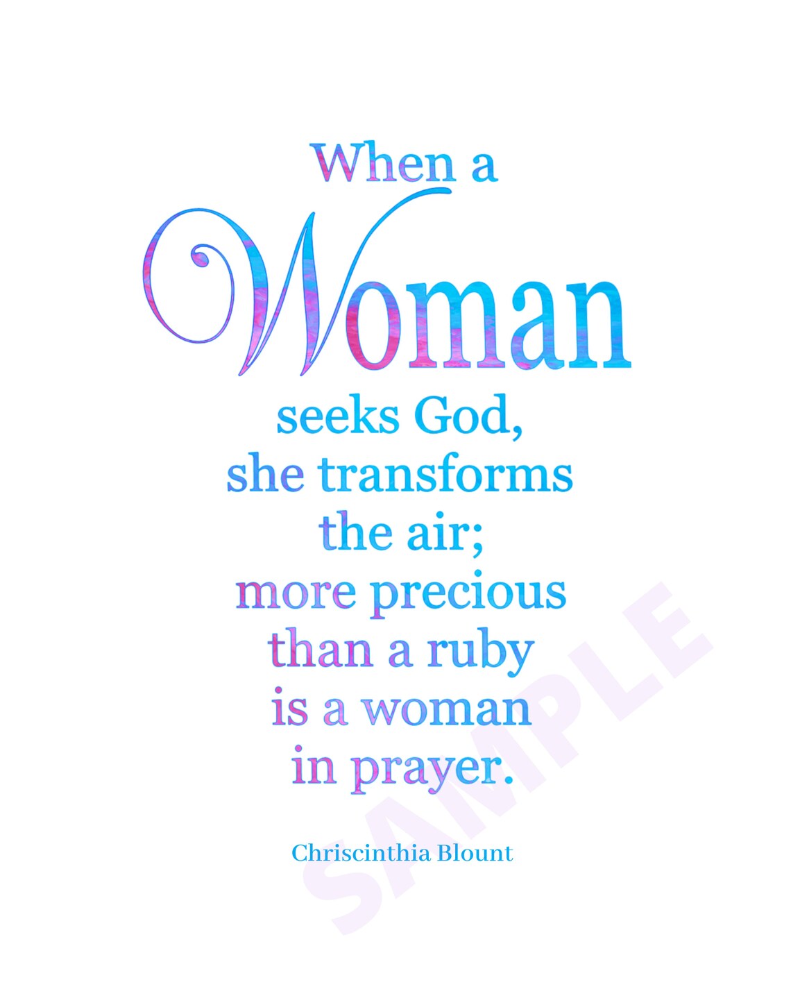 Woman in Prayer Printable Poems Religious Poems Christian | Etsy