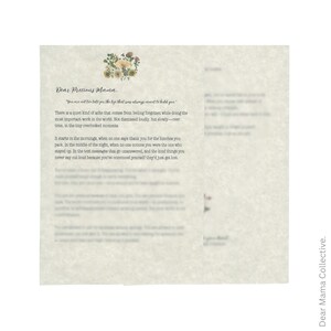 Dear Precious Mama Letter Encouragement for Moms Self Care Gift for Motherhood Mental Health Support You Are Enough Heartfelt Mailed Letter