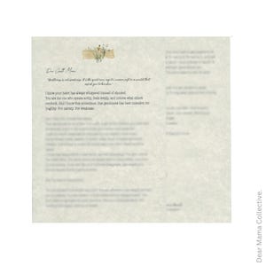 Dear Gentle Mama Letter Encouragement for Moms Self Care Gift for Motherhood Mental Health Support You Are Enough Heartfelt Letter Mail