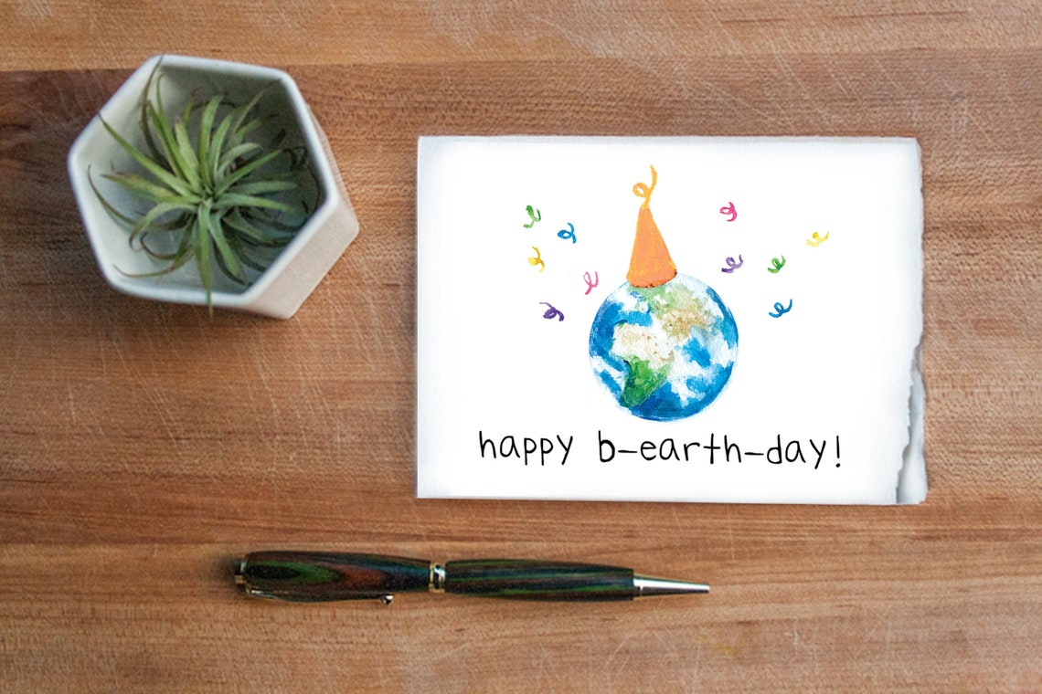 Happy B earth day Birthday Card Silly Earth Pun Birthday Etsy happy-b-earth-day-birthday-card-silly-earth-pun-birthday-etsy