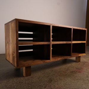 Joaquin Storage Bench 36" W, Modern Bathroom Bench, Foyer Bench Storage, Handcrafted Woodwork Bench (Shown in Walnut)