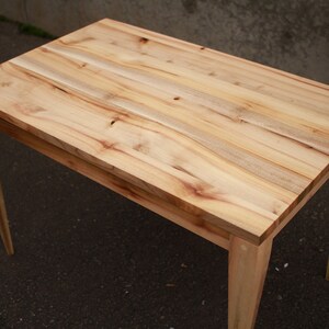 Lavios End Table, Modern Rectangular Side Table, Rectangular Solid Hardwood End Table Shown in Myrtle image 3