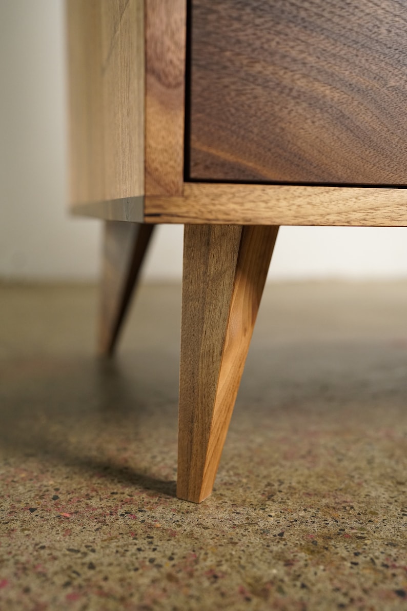 Halfstack Bookcase, XH, Mid-Century Modern LP Storage, Record Storage, Modern Vinyl Storage Shown in Walnut image 6