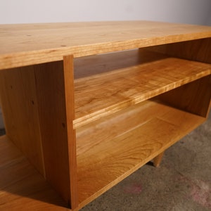 Braca Media Console, Mid Century Modern Sideboard, Solid Wood Modern Credenza, Domestic Hardwood Shown in Madrone image 5