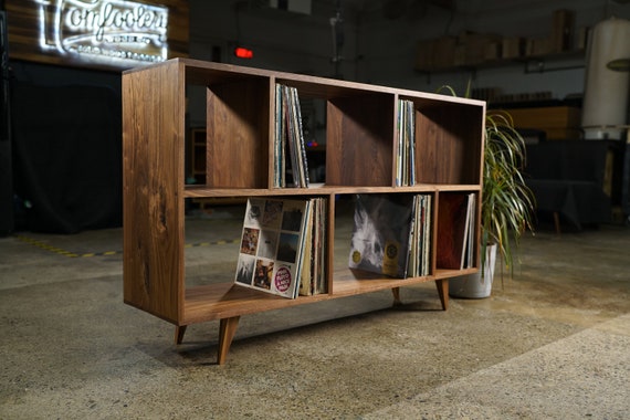 Rock 'n' Roll Record Player Stand with Vinyl Storage