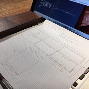 CUSTOM ORDER - Brooklyn Media Console, Walnut (Custom Order for Joseph)