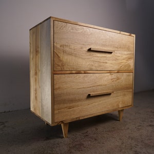 Parker Filing Cabinet, Mid-Century Modern File Cabinet, Modern Filing Drawers, Wood File Cabinet Shown in Myrtle image 1