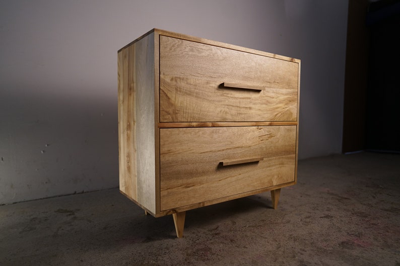 Parker Filing Cabinet, Mid-Century Modern File Cabinet, Modern Filing Drawers, Wood File Cabinet Shown in Myrtle image 1