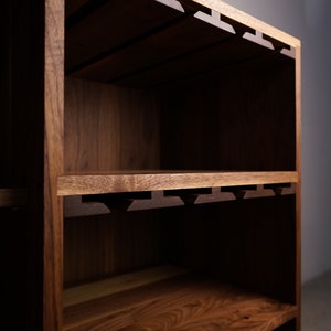 Hoppe Bar Cabinet, Wine Cabinet, Bottle Storage Shown in Walnut image 5