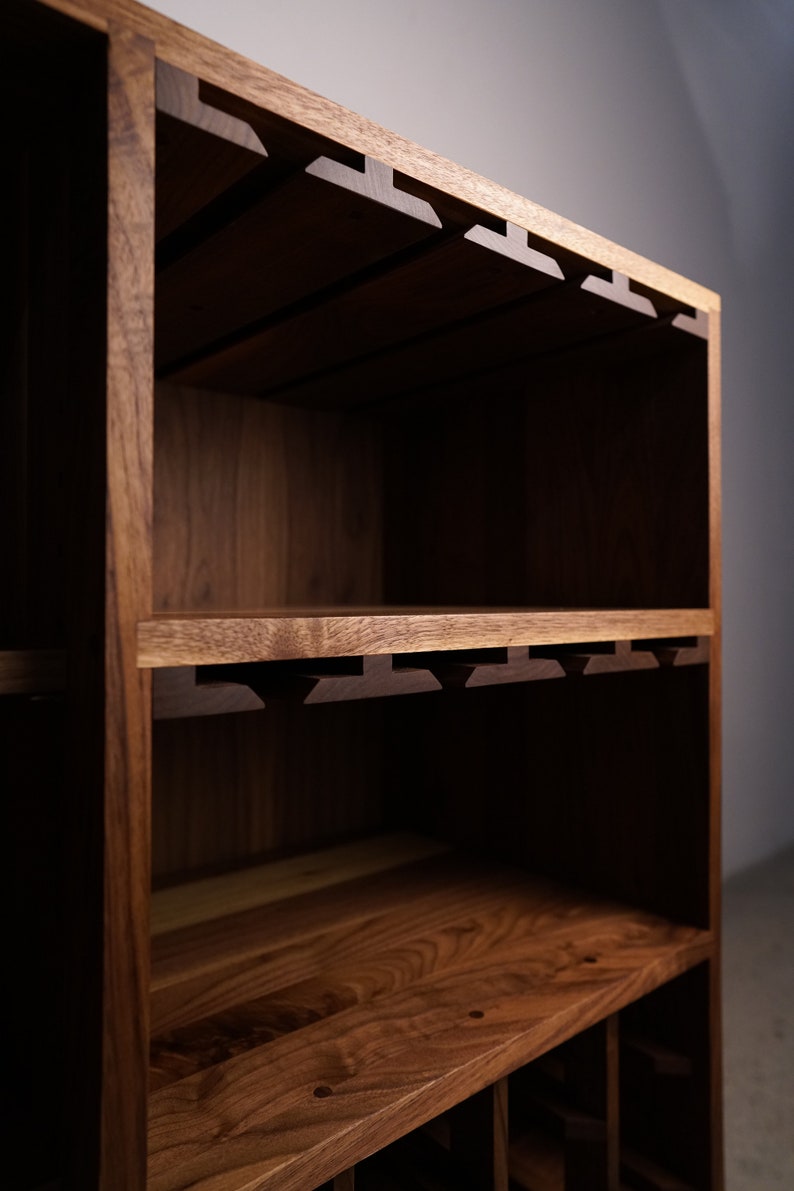 Hoppe Bar Cabinet, Wine Cabinet, Bottle Storage Shown in Walnut image 5