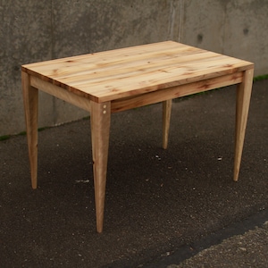 Lavios End Table, Modern Rectangular Side Table, Rectangular Solid Hardwood End Table Shown in Myrtle image 1