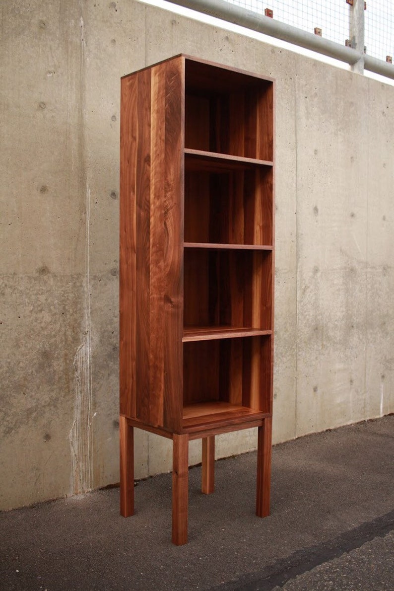 Vaughn Vinyl Tower Vinyl Storage Bookcase Media Storage Etsy