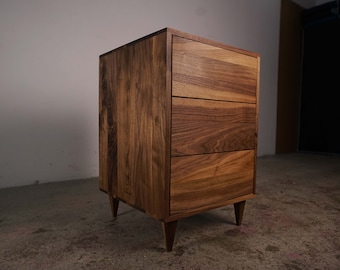 Chest of Drawers, 3 Drawers, Dresser, Solid Wood, Solid Hardwood Dresser (Shown in Walnut)