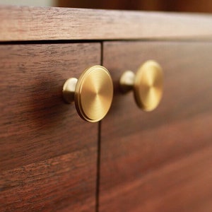 Pike Place Console, Handcrafted Solid Wood, Modern Media Cabinet (Shown in Walnut) image 6