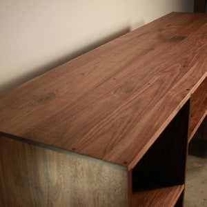 Bakewell Desk, Modern Solid Wood Desk, Wood Writing Desk, Minimal Desk, Modern Office Shown in Myrtle image 2