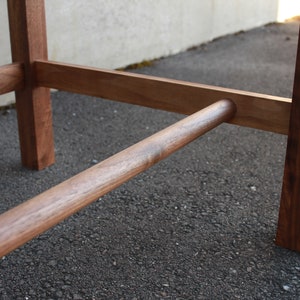 Gordon Standing Desk, Modern Standing Desk, Solid Hardwood Standing Desk, Wood Standing Desk Shown in Walnut image 3