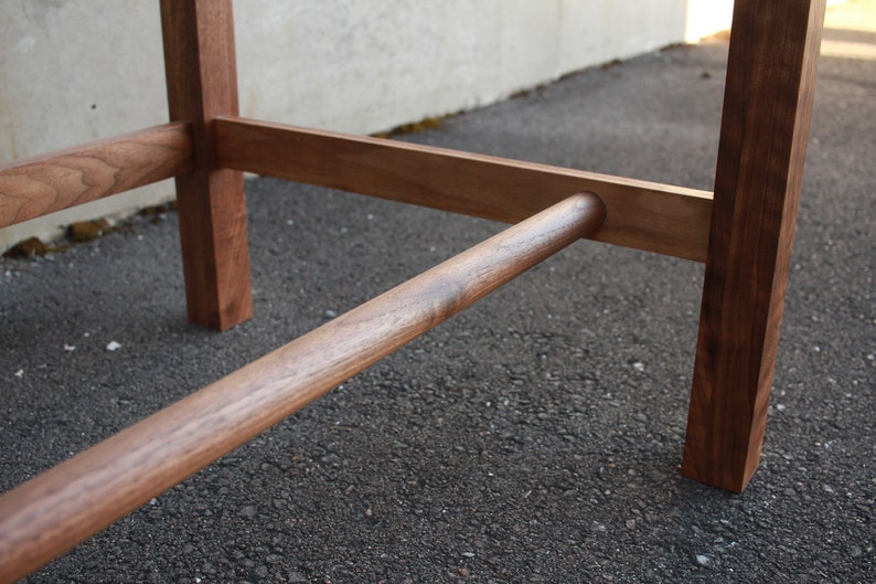 Gordon Standing Desk, Modern Standing Desk, Solid Hardwood Standing Desk, Wood Standing Desk Shown in Walnut image 3