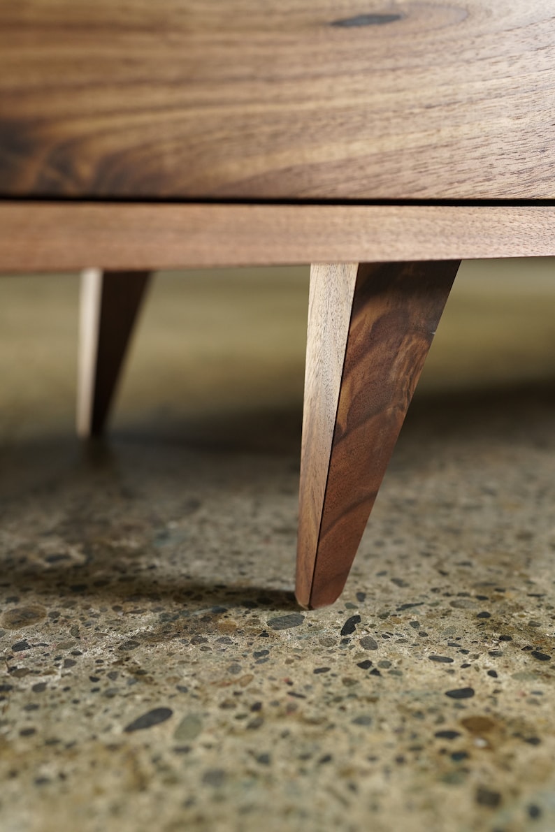 Hernandez Console, 6 Drawers, Mid-Century Modern Credenza, Modern Sideboard, Solid Wood Sideboard Shown in Walnut image 6