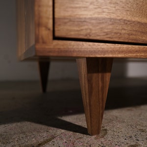 Chest of Drawers, 4 Drawers, Highboy Dresser, Solid Wood, Solid Hardwood Dresser Shown in Walnut image 7