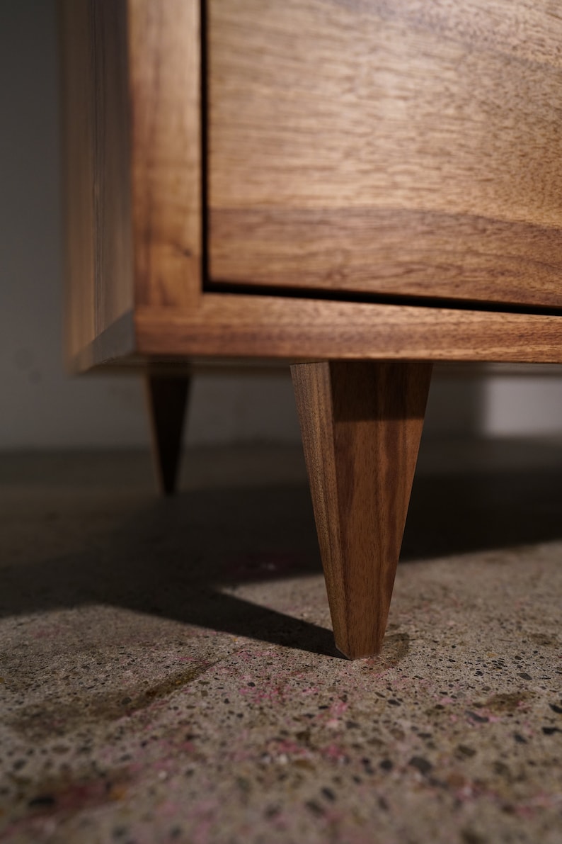 Chest of Drawers, 4 Drawers, Highboy Dresser, Solid Wood, Solid Hardwood Dresser Shown in Walnut image 7