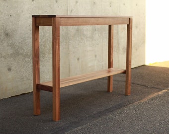 Warner Hallway Table, Modern Entryway Table, Modern Console Table, Wood Rectangular Entry Table (Shown in Walnut)