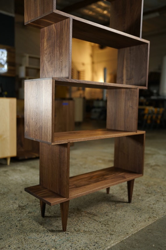 G.SHELF 1200(ウォールナット) Omni OFFSTACK Bookcase, Mid-century Modern Bookcase, Modern