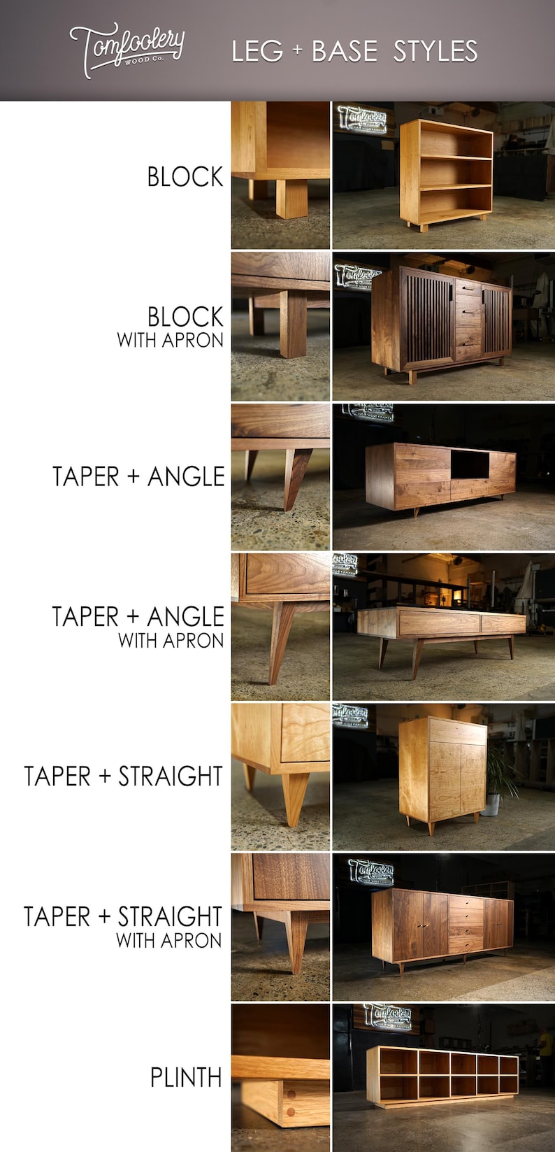 a series of photos showing different types of furniture