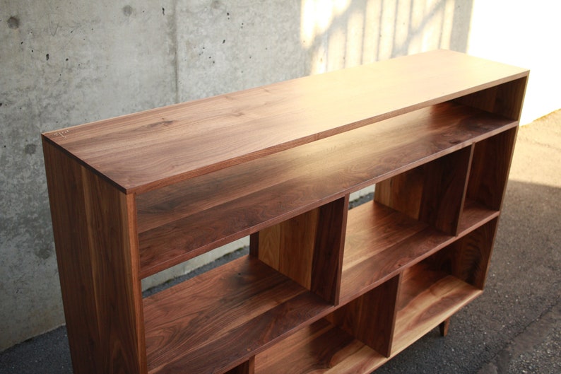 Moline Vinyl Console Mid Century Record Storage Modern LP Etsy