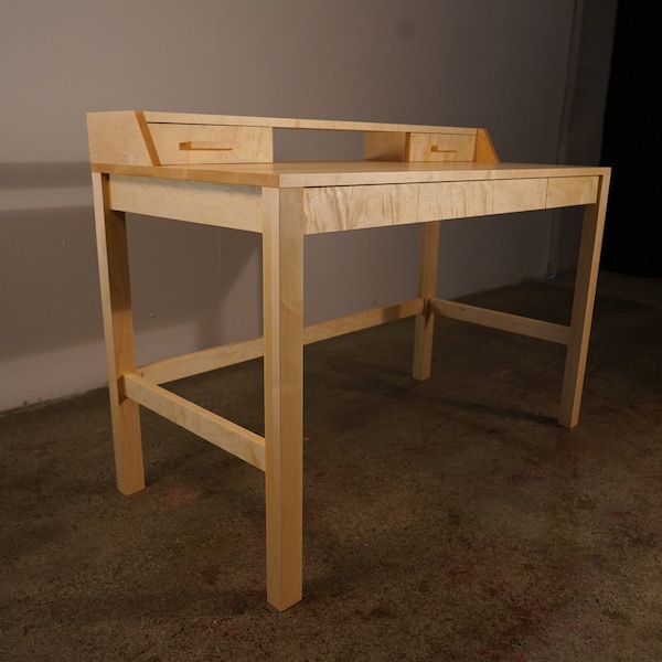 Solid Wood Desk Etsy