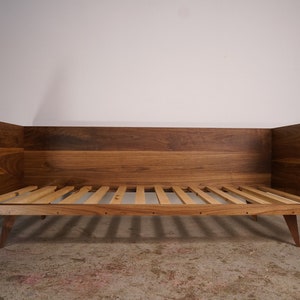 Modern Sofa, Mid Century Sofa Frame, Mid-Century Couch Frame, Solid Hardwood Couch Frame Shown in Walnut imagem 3