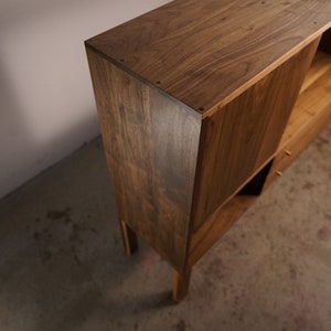 Samdahl Sideboard, Modern Wood Sideboard, Solid Wood, Real Wood Console, Cabinet Shown in Walnut image 2