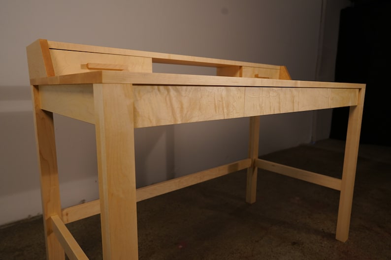 Gordon Writing Desk Modern Solid Wood Desk Wood Writing - Etsy