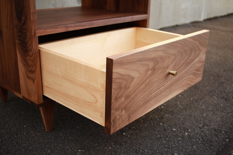 Fullstack Bookcase 2.0, Mid Century Record Bookshelf, Mid Century Modern Vinyl Storage, LP Shelf Shown in Walnut image 5