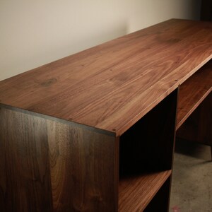 Bakewell Desk, Modern Solid Wood Desk, Wood Writing Desk, Minimal Desk, Modern Office Shown in Myrtle image 6